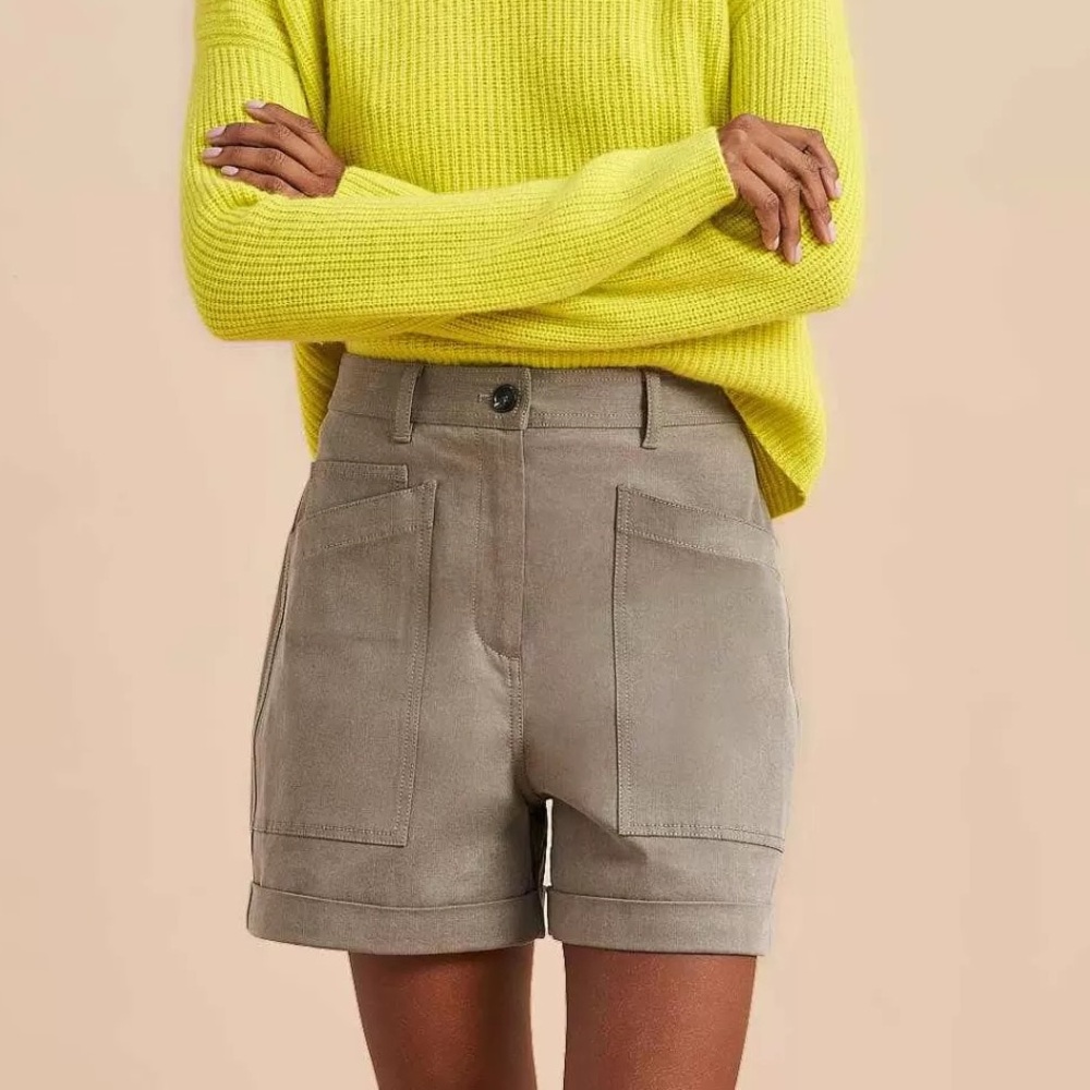 La Ligne Canvas Short Mushroom